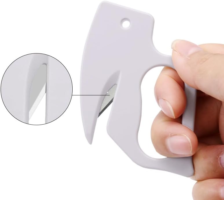 Letter Opener Envelope, 2025 Upgrade Envelope Opener Slitter Mail Opener Tool with Concealed Sharp Blade, Wrapping Mail Paper Cutter Envelope Cutter for Office Worker School Home (Black+White,3PCS)