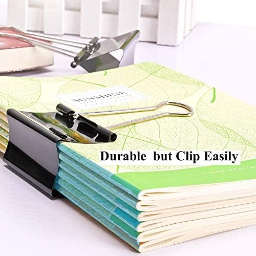 Ufmarine Extra Large Binder Clips 2.4 Inch Length, Jumbo Binder Clips for Office (18 Pcs)