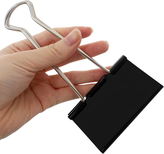 3 Inch Jumbo Binder Clips(36 Pack), Extra Large Binder Clips Heavy Duty Paper Clamps for Office and Home Supplies, Black