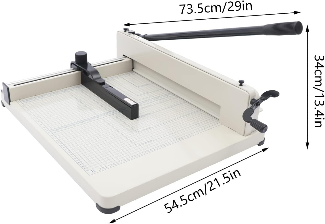 Guillotine Paper Cutter Heavy Duty,17 Inch Trimmer Paper Cutter, 1.42" Cutting Thickness, 400 Sheets Papers, Paper Scrap Slicer Trimmer for Cardstock Cards Office Home School A4/B5 Paper, Etc