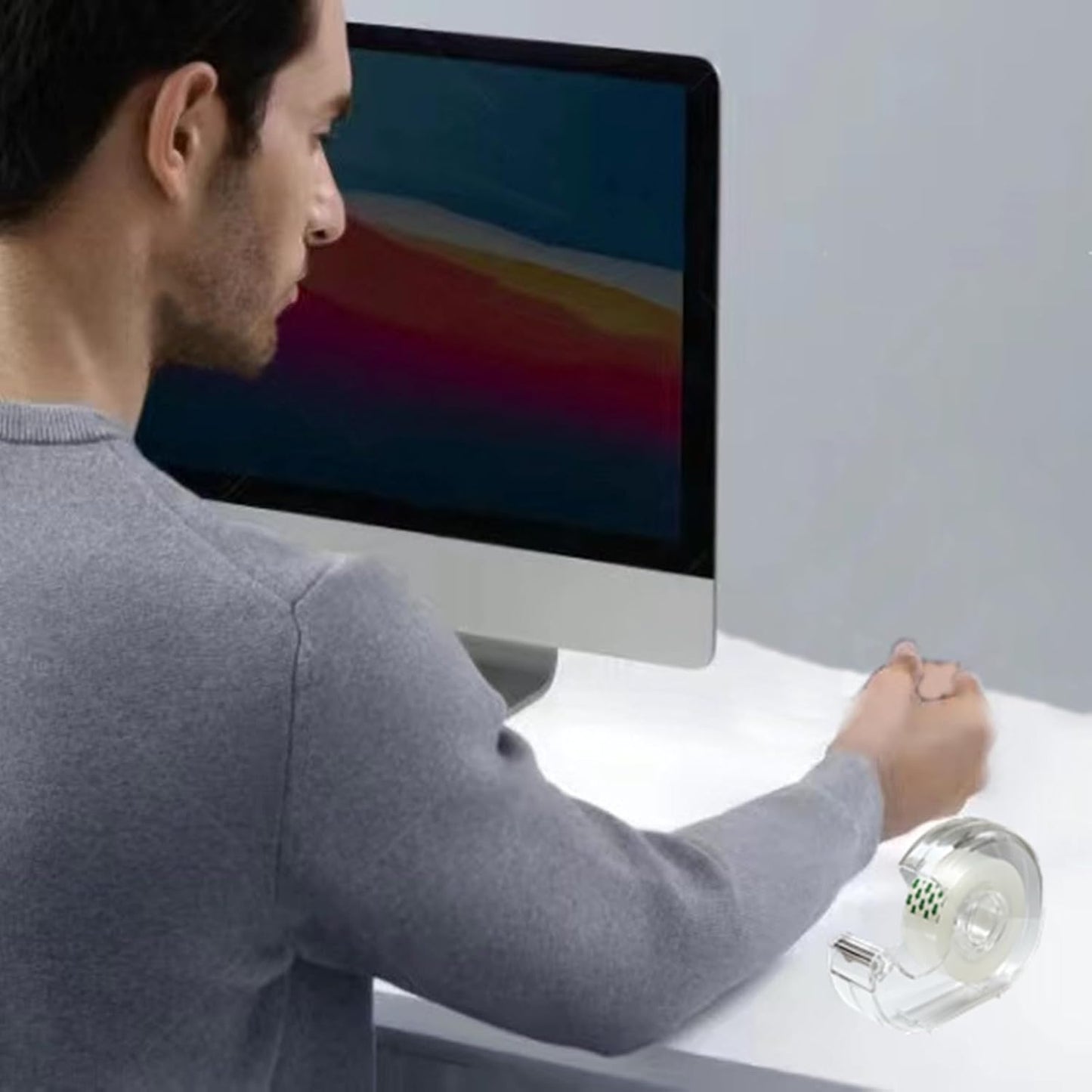 48 Rolls Transparent Tape Refills Rolls 3/4-Inch x 1000 inch, 1 inch Core, Clear Gift Wrapping Tape Refill Roll for Office, Home, School