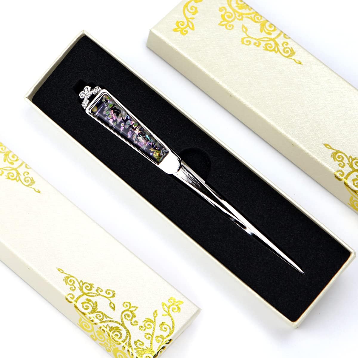 Envelope Opener Cutter Knife – 168mm Decorative Letter Opener for Envelopes, Boxes, Packages – Premium Rustproof Iron Letter Opener for Everybody – Anti-Fingerprint Treatment (Ten Longevity)