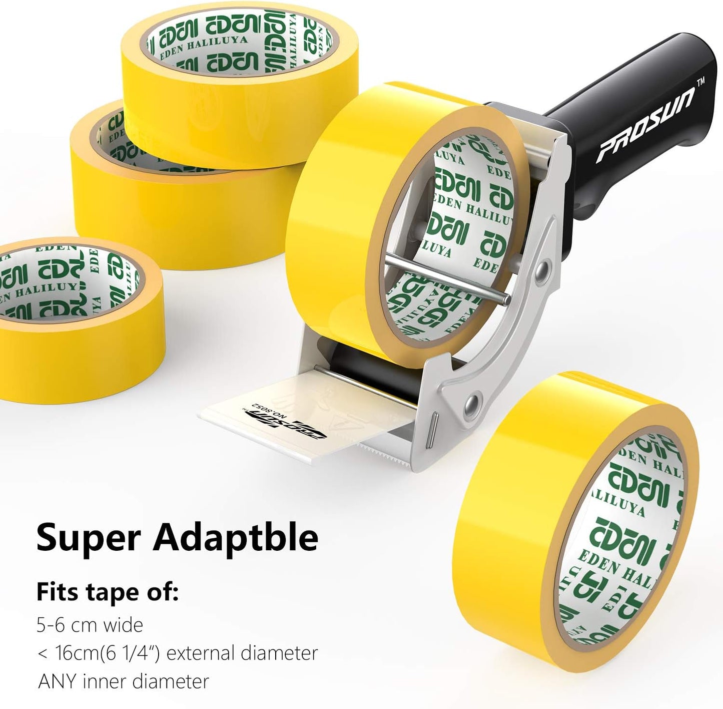 Fast Reload 2 Inch Tape Gun Dispenser Packing Packaging Sealing Cutter TG01 (TG01-WHT)