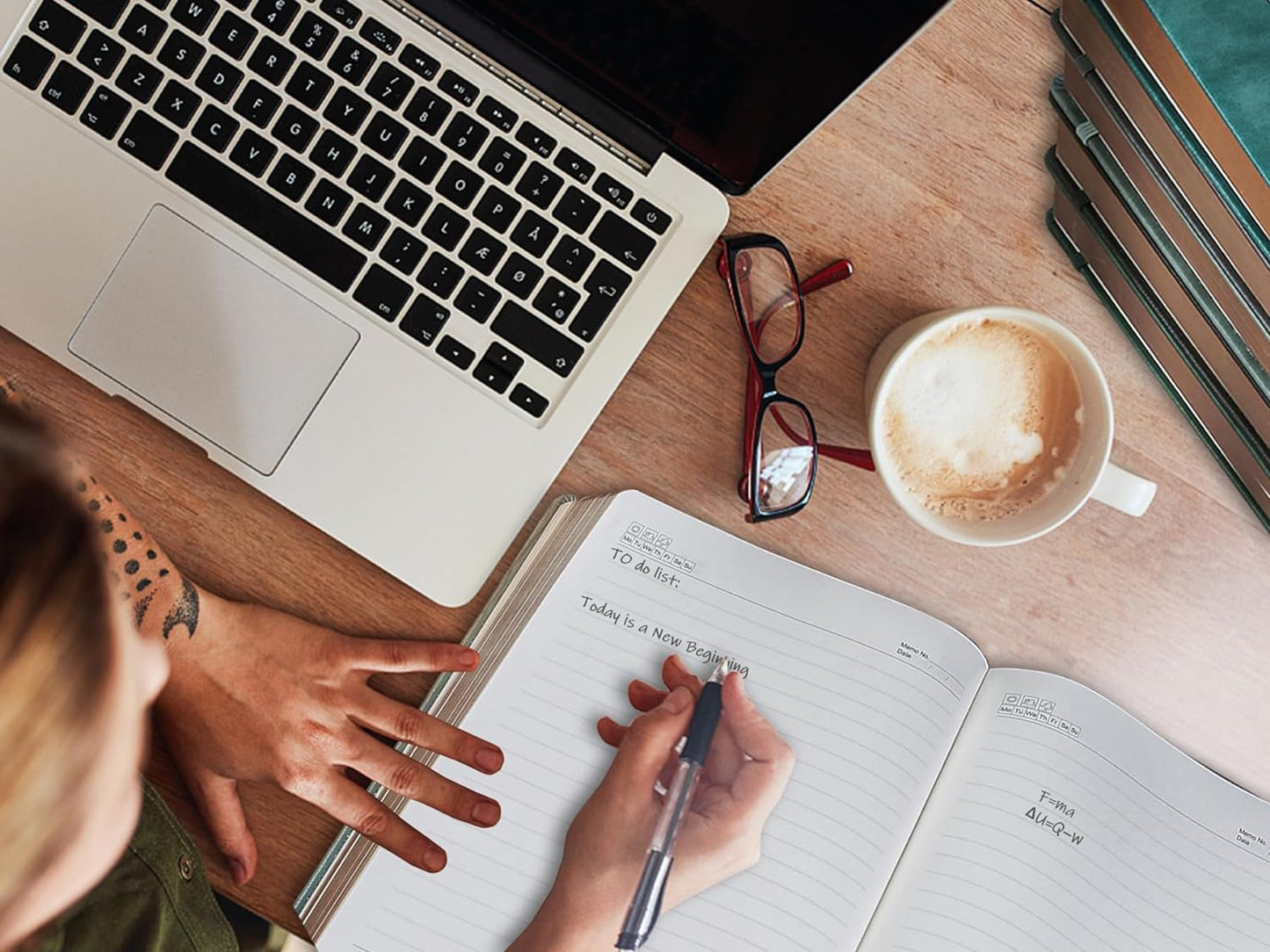 ZXHQ Thick Lined Journal Notebook with Pen, 360 Pages 100gsm Paper, Brown Sprayed Edge, Journal for Writing B5 Ruled Notebook,Leather Hardcover,Perfect for Work, Office or School, 7.8'' x 10'' Black