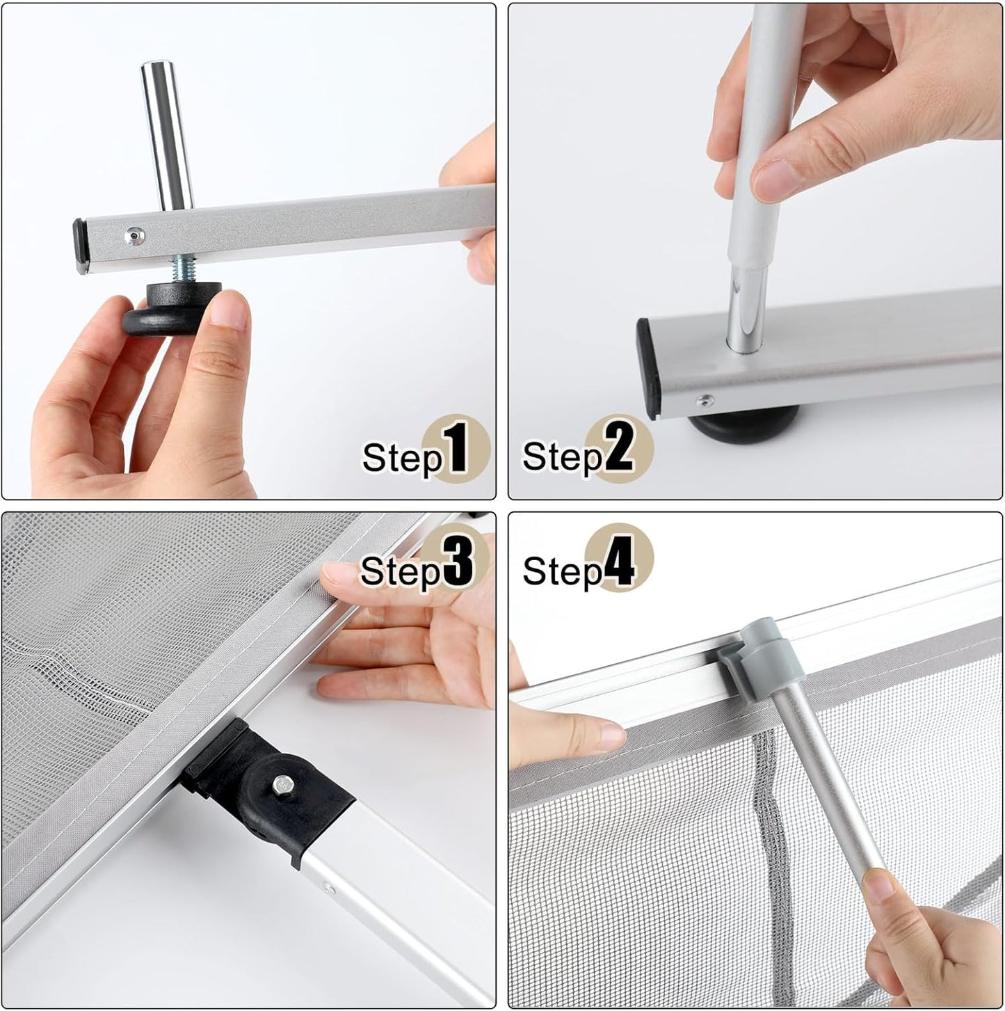 Outus 2 Pcs Mesh Literature Brochure Stand with 8 Pockets Portable Magazine Display Roll up Magazine Rack Lightweight Floor Standing Catalog Office Brochure Display Holder for Business